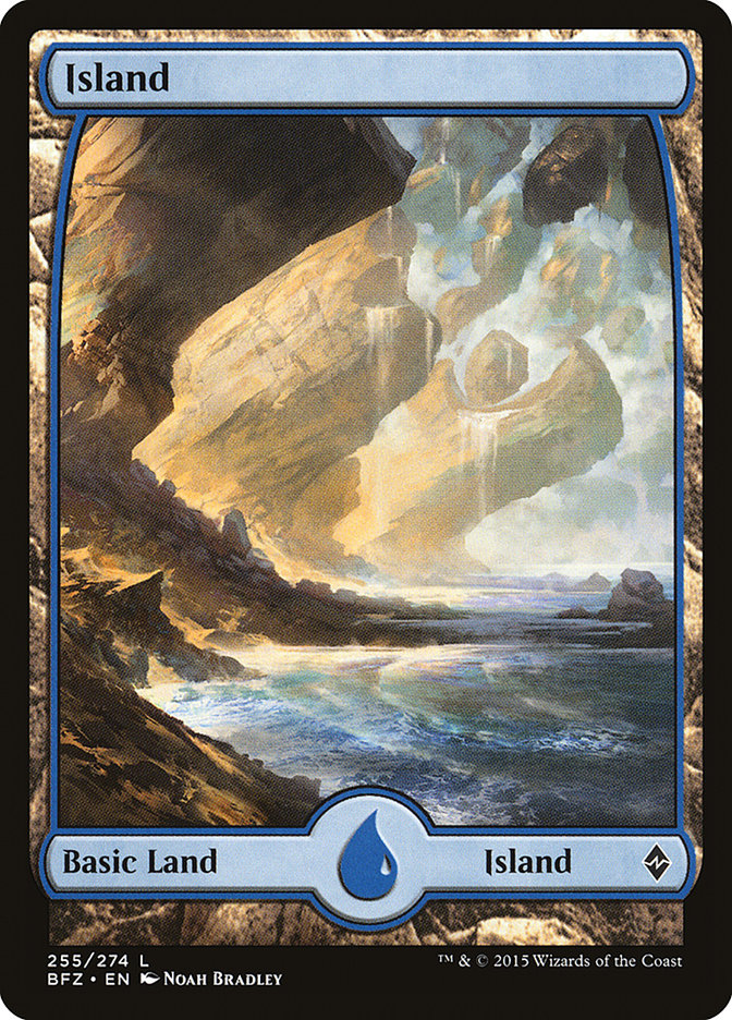 Island (255) (Full Art) [Battle for Zendikar] | Gear Gaming Fayetteville
