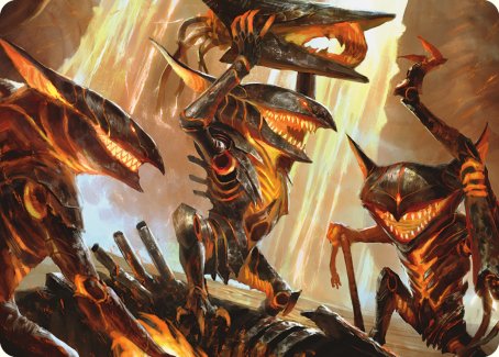 Gleeful Demolition Art Card [Phyrexia: All Will Be One Art Series] | Gear Gaming Fayetteville