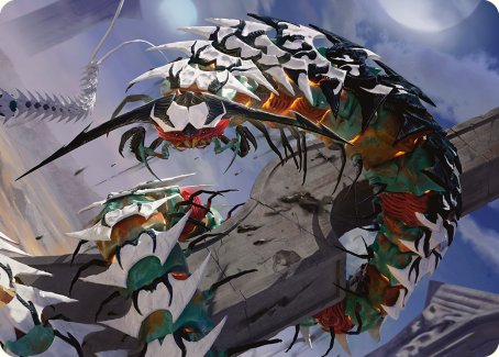 Atraxa's Skitterfang Art Card [Phyrexia: All Will Be One Art Series] | Gear Gaming Fayetteville