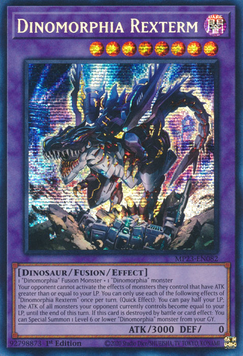 Dinomorphia Rexterm [MP23-EN082] Prismatic Secret Rare | Gear Gaming Fayetteville