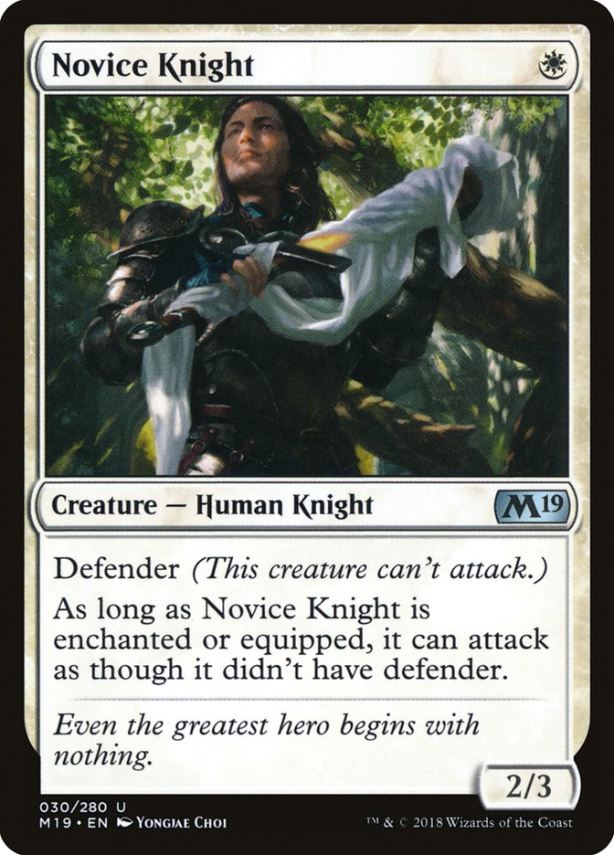 Novice Knight [Core Set 2019] | Gear Gaming Fayetteville