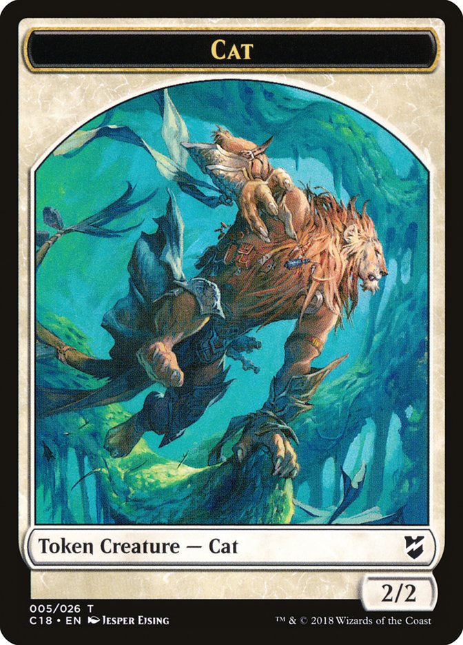 Cat Token [Commander 2018 Tokens] | Gear Gaming Fayetteville