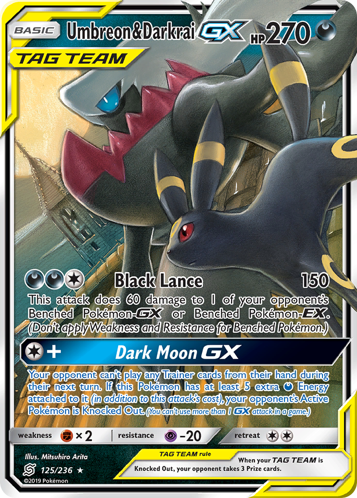 Umbreon & Darkrai GX (125/236) [Sun & Moon: Unified Minds] | Gear Gaming Fayetteville