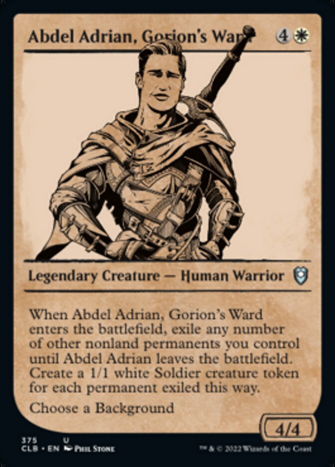 Abdel Adrian, Gorion's Ward (Showcase) [Commander Legends: Battle for Baldur's Gate] | Gear Gaming Fayetteville