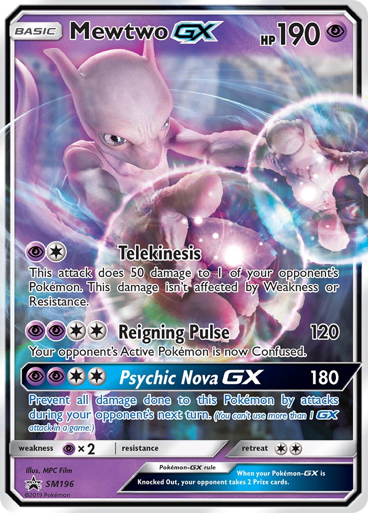 Mewtwo GX (SM196) [Sun & Moon: Black Star Promos] | Gear Gaming Fayetteville