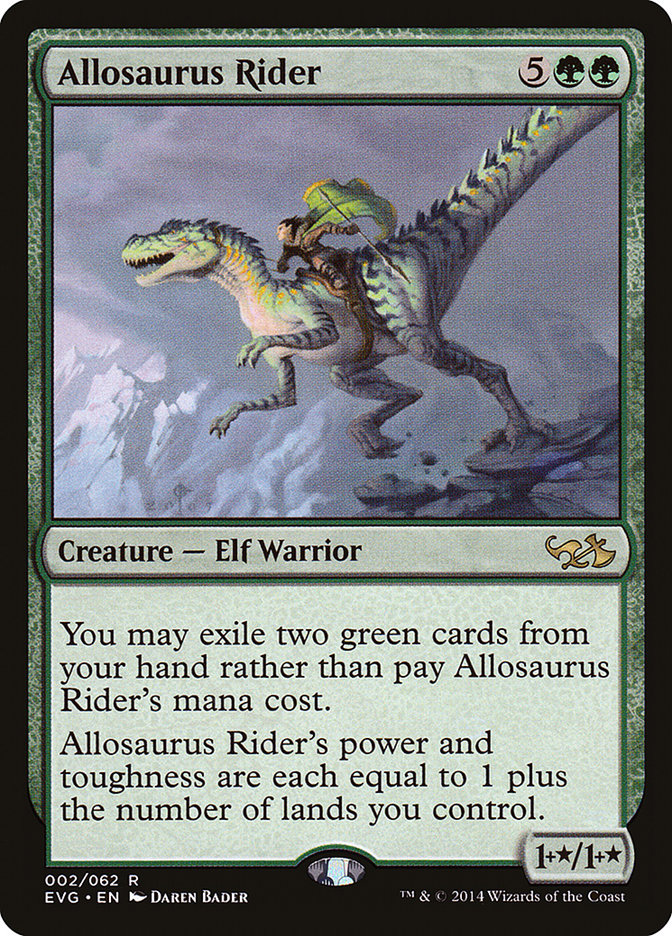 Allosaurus Rider (Elves vs. Goblins) [Duel Decks Anthology] | Gear Gaming Fayetteville