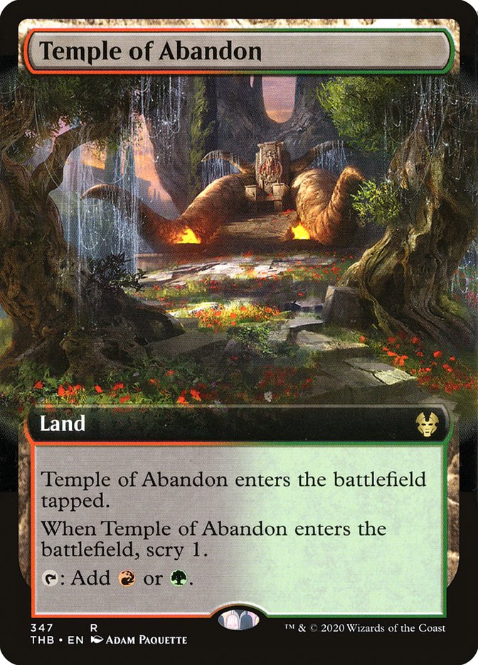 Temple of Abandon (Extended Art) [Theros Beyond Death] | Gear Gaming Fayetteville