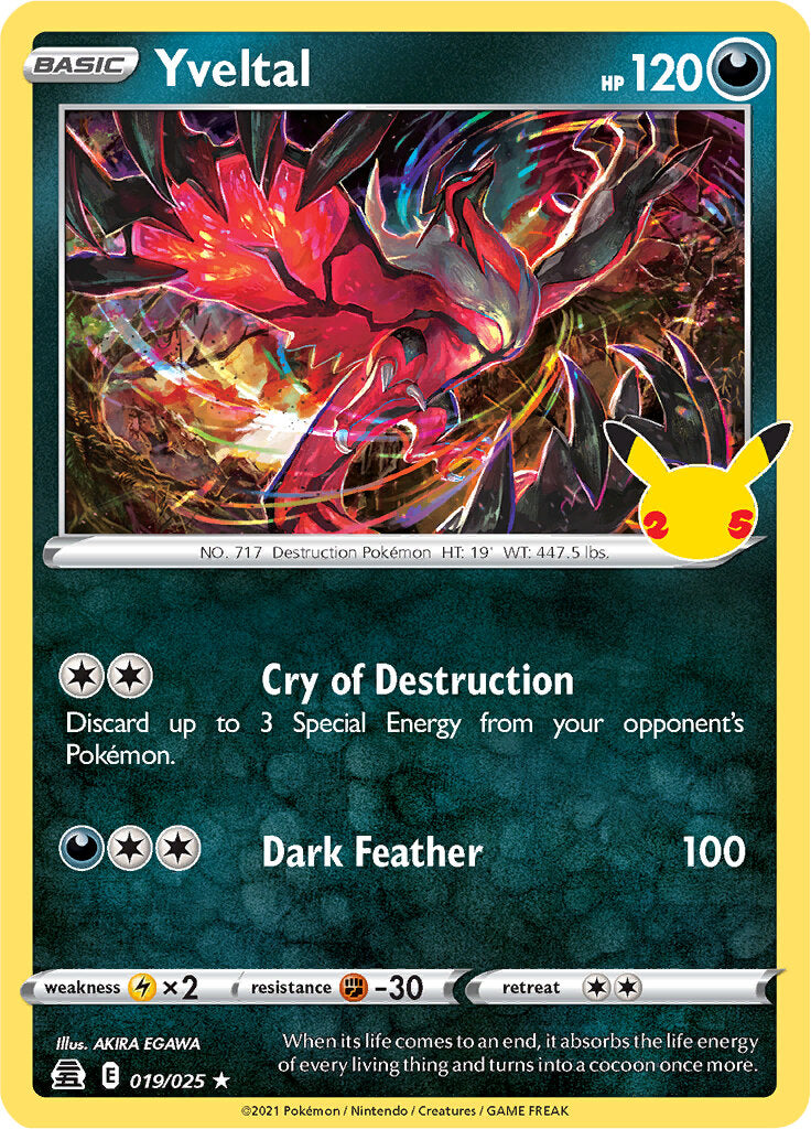 Yveltal (019/025) [Celebrations: 25th Anniversary] | Gear Gaming Fayetteville