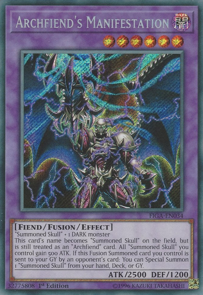 Archfiend's Manifestation [FIGA-EN034] Secret Rare | Gear Gaming Fayetteville