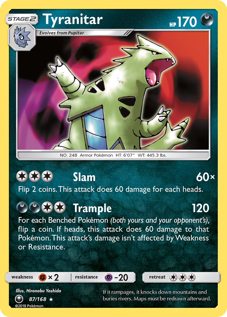 Tyranitar (87/168) [Sun & Moon: Celestial Storm] | Gear Gaming Fayetteville