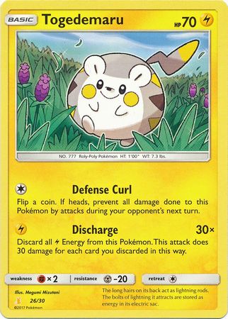 Togedemaru (26/30) [Sun & Moon: Trainer Kit - Alolan Raichu] | Gear Gaming Fayetteville