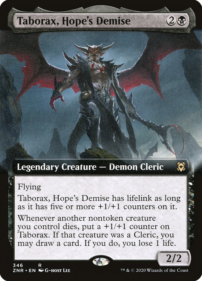 Taborax, Hope's Demise (Extended Art) [Zendikar Rising] | Gear Gaming Fayetteville