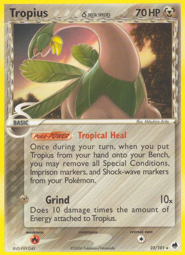 Tropius (23/101) (Delta Species) [EX: Dragon Frontiers] | Gear Gaming Fayetteville