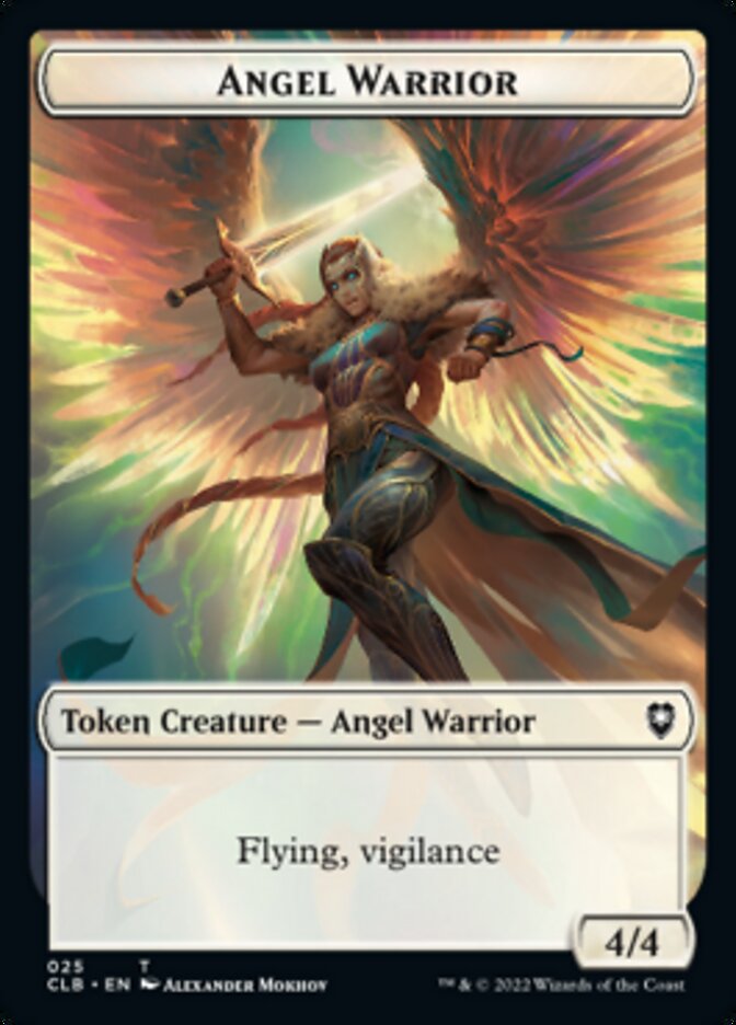 Kor Warrior // Angel Warrior Double-Sided Token [Commander Legends: Battle for Baldur's Gate Tokens] | Gear Gaming Fayetteville