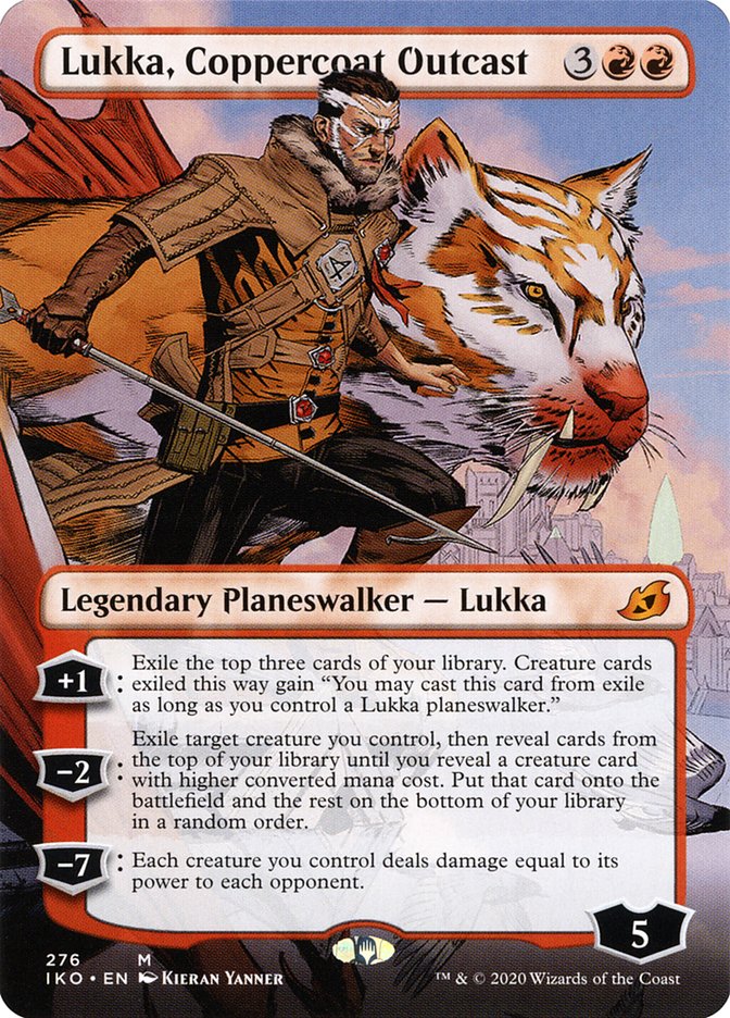 Lukka, Coppercoat Outcast (Borderless) [Ikoria: Lair of Behemoths] | Gear Gaming Fayetteville