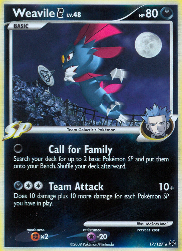 Weavile G (17/127) [Platinum: Base Set] | Gear Gaming Fayetteville