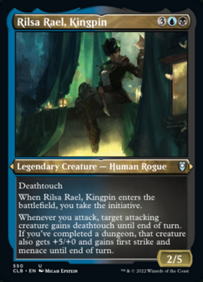 Rilsa Rael, Kingpin (Foil Etched) [Commander Legends: Battle for Baldur's Gate] | Gear Gaming Fayetteville