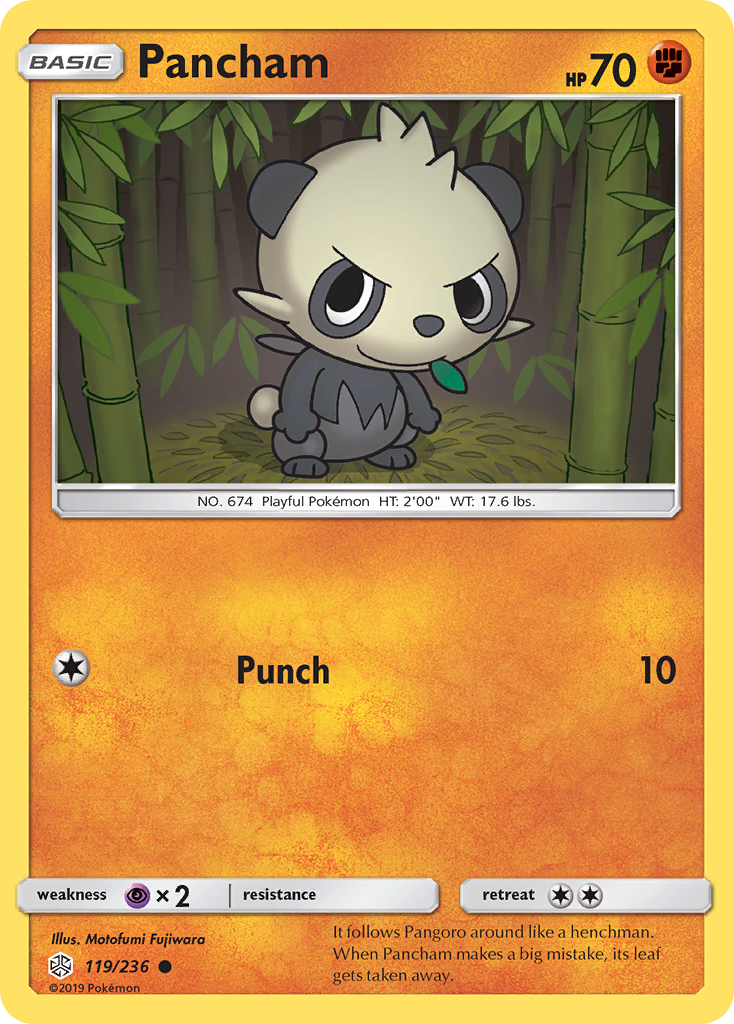 Pancham (119/236) [Sun & Moon: Cosmic Eclipse] | Gear Gaming Fayetteville