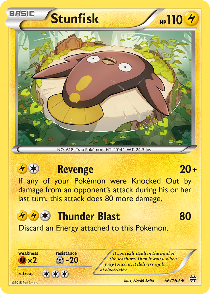 Stunfisk (56/162) [XY: BREAKthrough] | Gear Gaming Fayetteville