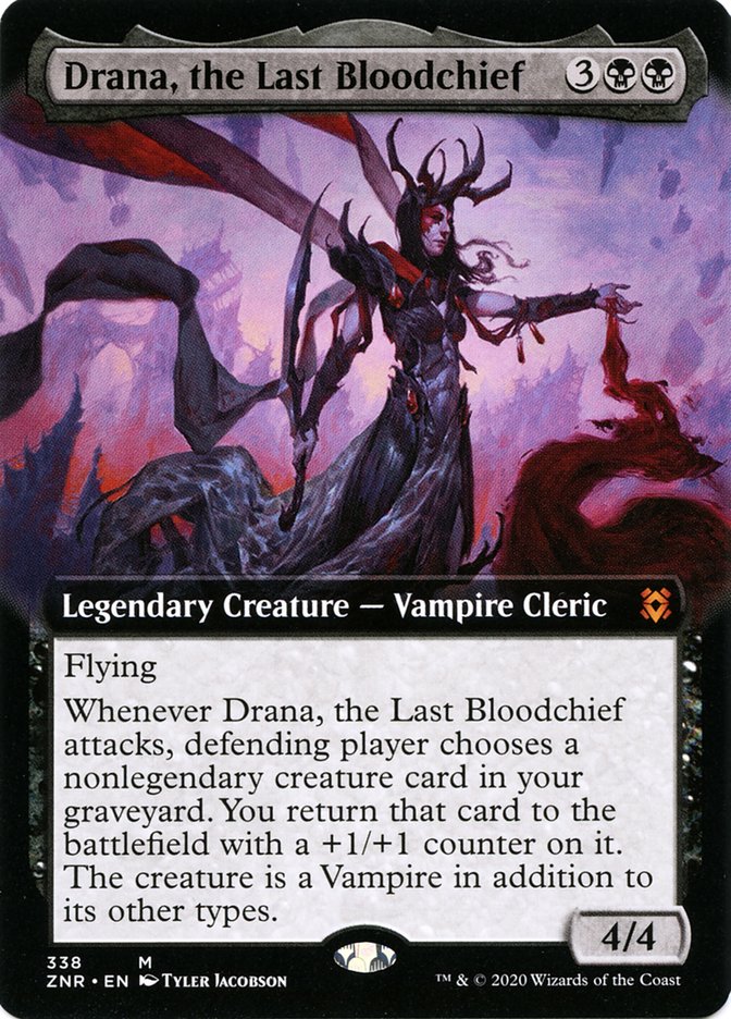 Drana, the Last Bloodchief (Extended Art) [Zendikar Rising] | Gear Gaming Fayetteville