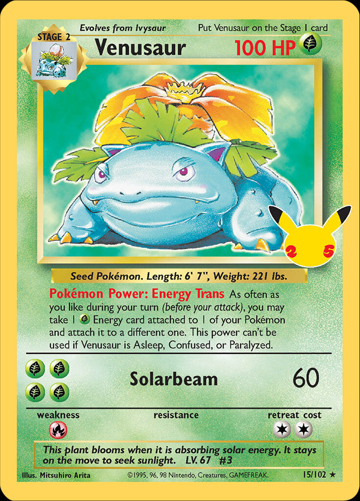 Venusaur (15/102) [Celebrations: 25th Anniversary - Classic Collection] | Gear Gaming Fayetteville