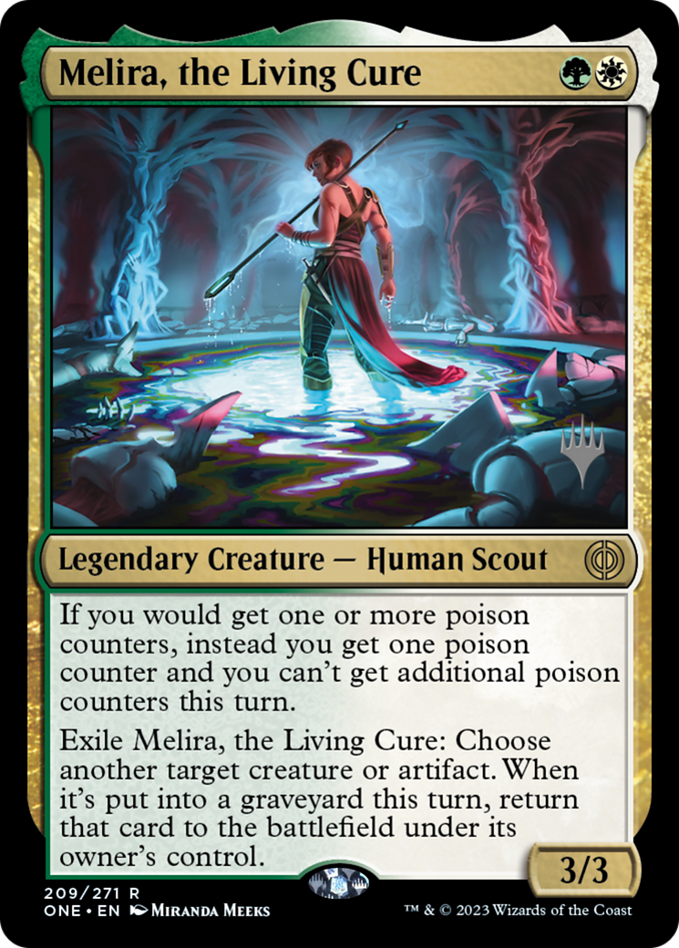 Melira, the Living Cure (Promo Pack) [Phyrexia: All Will Be One Promos] | Gear Gaming Fayetteville