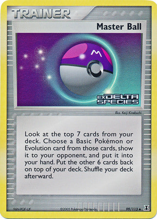 Master Ball (99/113) (Stamped) [EX: Delta Species] | Gear Gaming Fayetteville