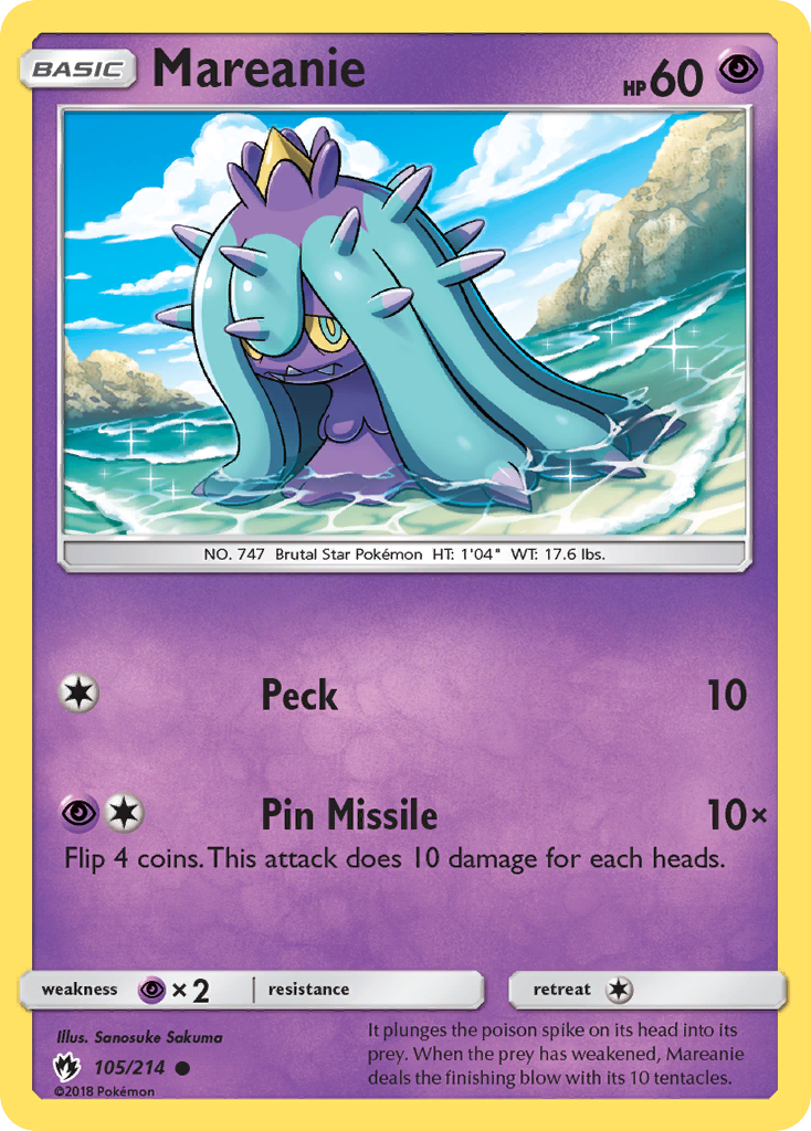 Mareanie (105/214) [Sun & Moon: Lost Thunder] | Gear Gaming Fayetteville