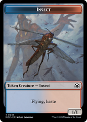 Soldier // Insect Double-Sided Token [March of the Machine Commander Tokens] | Gear Gaming Fayetteville