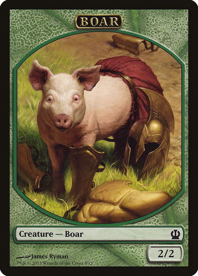 Boar Token [Theros Tokens] | Gear Gaming Fayetteville