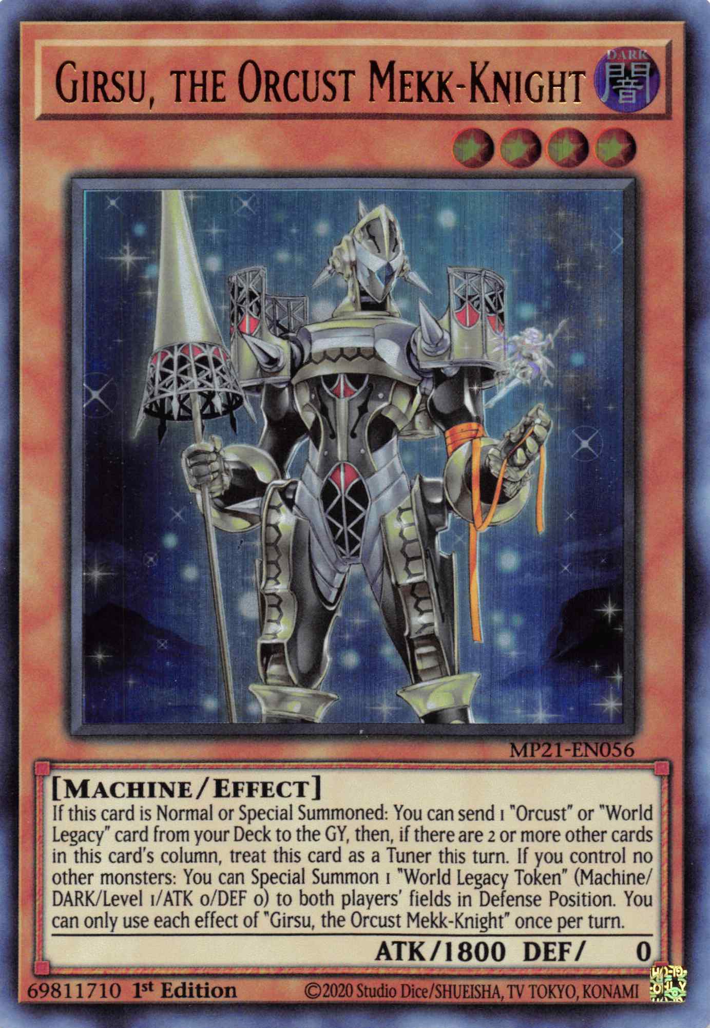 Girsu, the Orcust Mekk-Knight [MP21-EN056] Ultra Rare | Gear Gaming Fayetteville