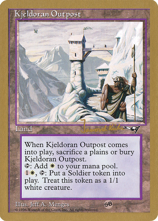 Kjeldoran Outpost (Janosch Kuhn) [World Championship Decks 1997] | Gear Gaming Fayetteville