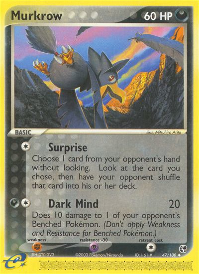 Murkrow (47/100) [EX: Sandstorm] | Gear Gaming Fayetteville