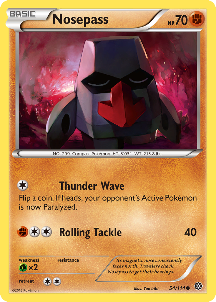 Nosepass (54/114) [XY: Steam Siege] | Gear Gaming Fayetteville