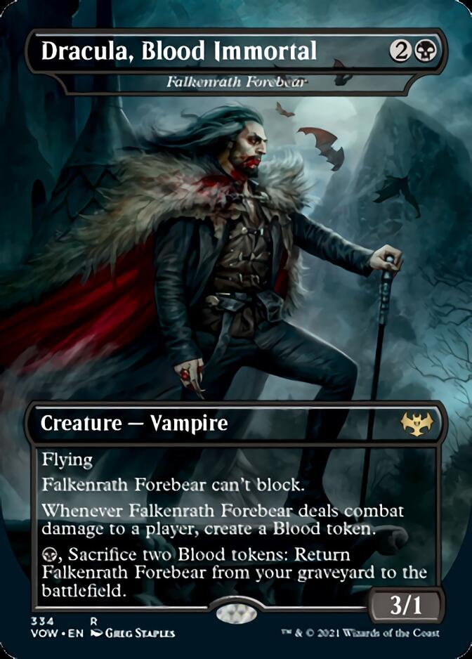 Falkenrath Forebear - Dracula, Blood Immortal [Innistrad: Crimson Vow] | Gear Gaming Fayetteville