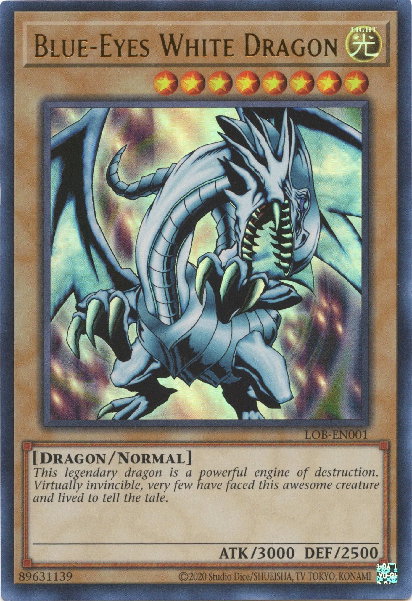 Blue-Eyes White Dragon (25th Anniversary) [LOB-EN001] Ultra Rare | Gear Gaming Fayetteville