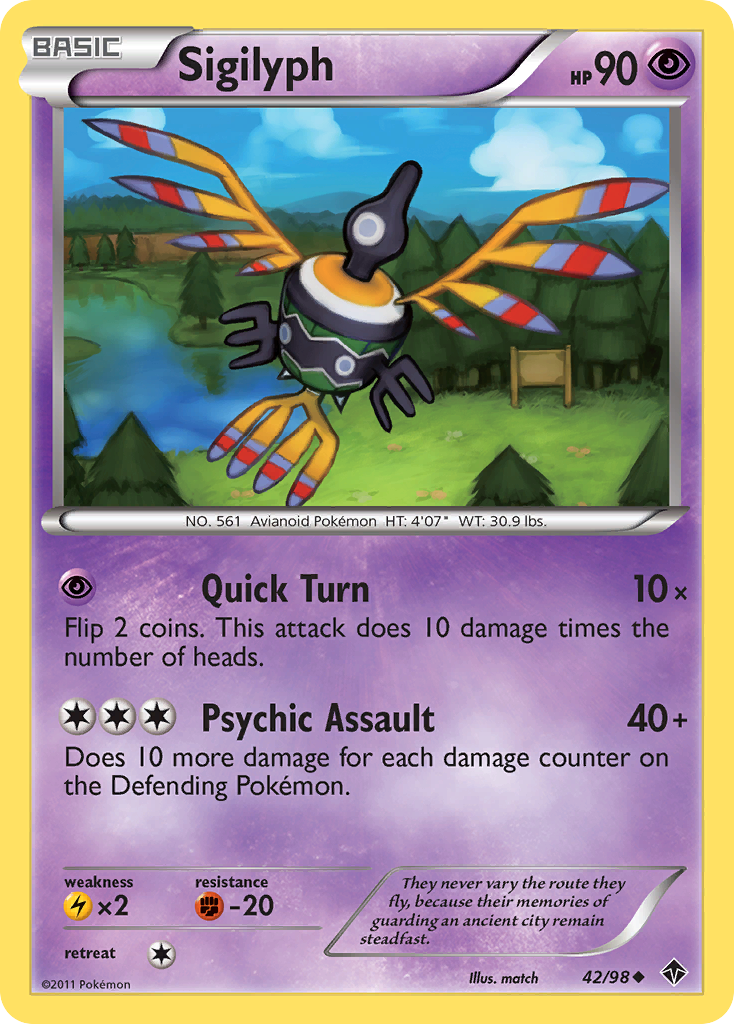 Sigilyph (42/98) [Black & White: Emerging Powers] | Gear Gaming Fayetteville