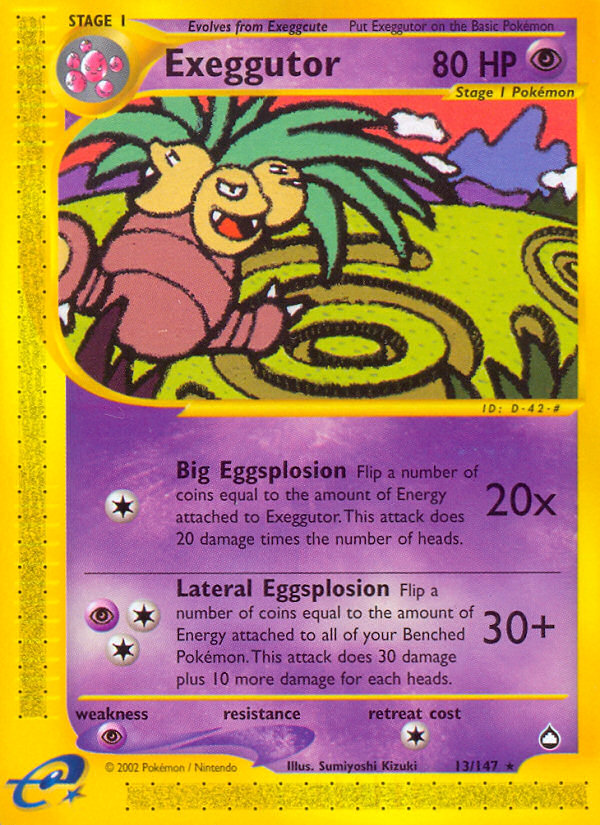 Exeggutor (13/147) [Aquapolis] | Gear Gaming Fayetteville