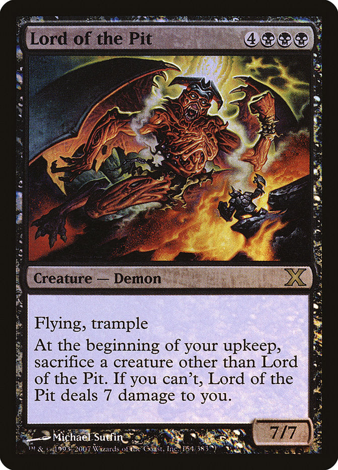 Lord of the Pit (Premium Foil) [Tenth Edition] | Gear Gaming Fayetteville