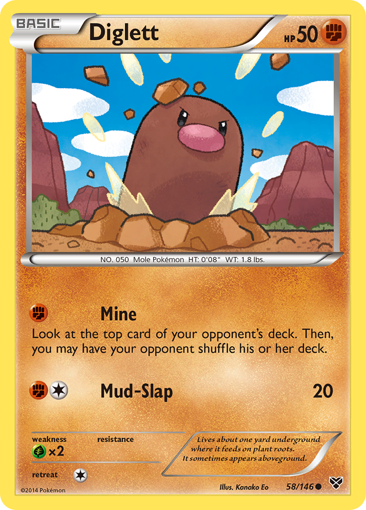 Diglett (58/146) [XY: Base Set] | Gear Gaming Fayetteville