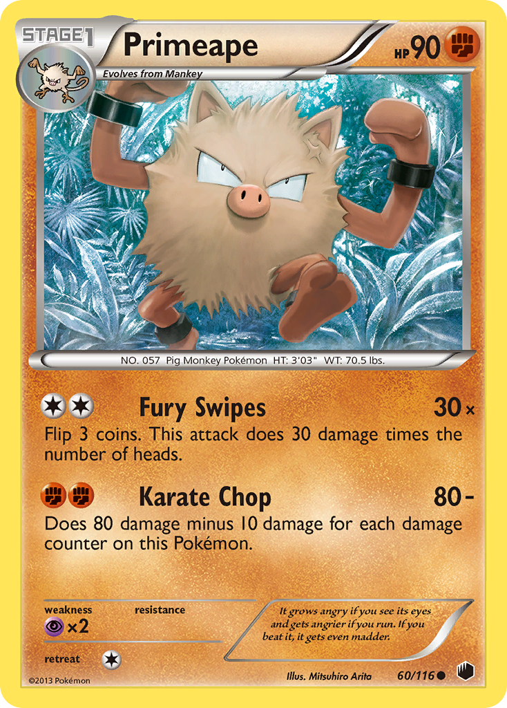 Primeape (60/116) [Black & White: Plasma Freeze] | Gear Gaming Fayetteville