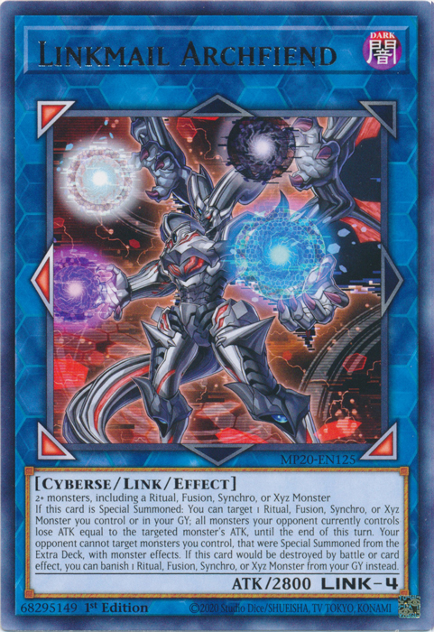 Linkmail Archfiend [MP20-EN125] Rare | Gear Gaming Fayetteville