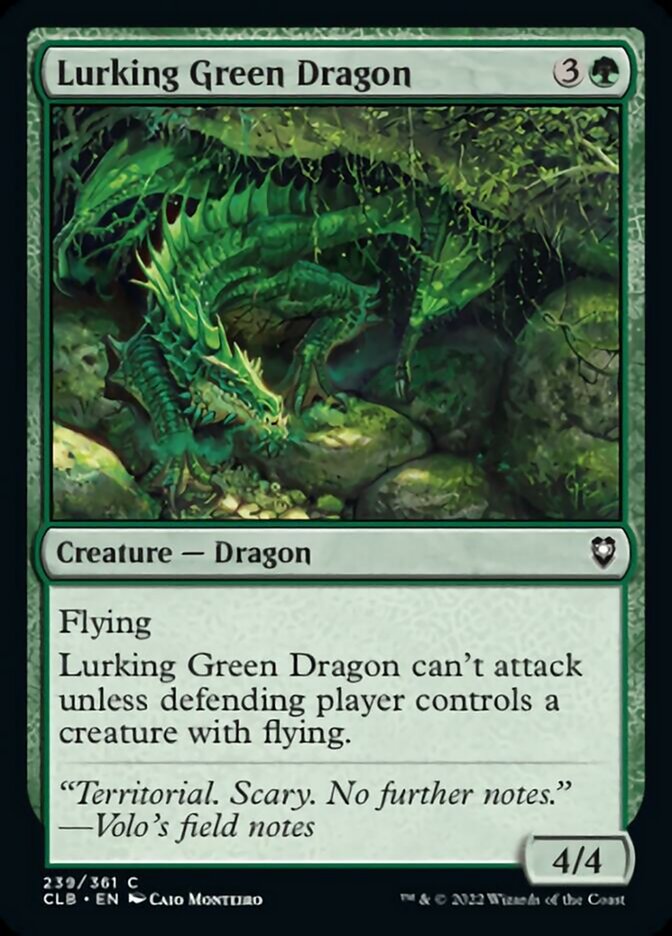 Lurking Green Dragon [Commander Legends: Battle for Baldur's Gate] | Gear Gaming Fayetteville
