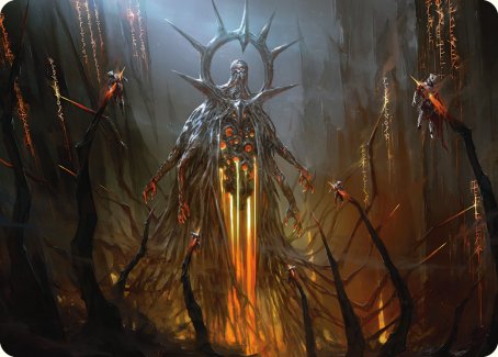 Solphim, Mayhem Dominus Art Card [Phyrexia: All Will Be One Art Series] | Gear Gaming Fayetteville