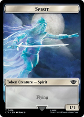 Spirit // Food (0024) Double-Sided Token (Surge Foil) [The Lord of the Rings: Tales of Middle-Earth Tokens] | Gear Gaming Fayetteville