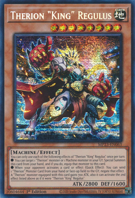 Therion "King" Regulus [MP23-EN063] Prismatic Secret Rare | Gear Gaming Fayetteville