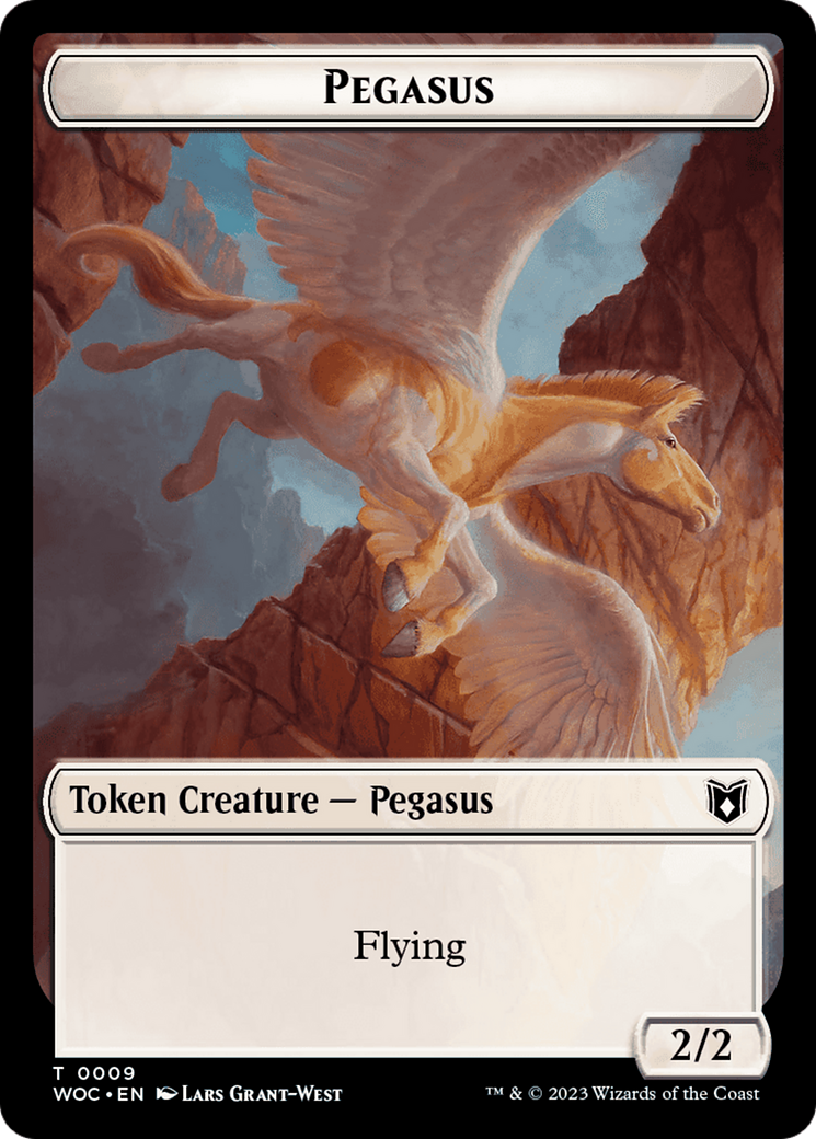 Pirate // Pegasus Double-Sided Token [Wilds of Eldraine Commander Tokens] | Gear Gaming Fayetteville