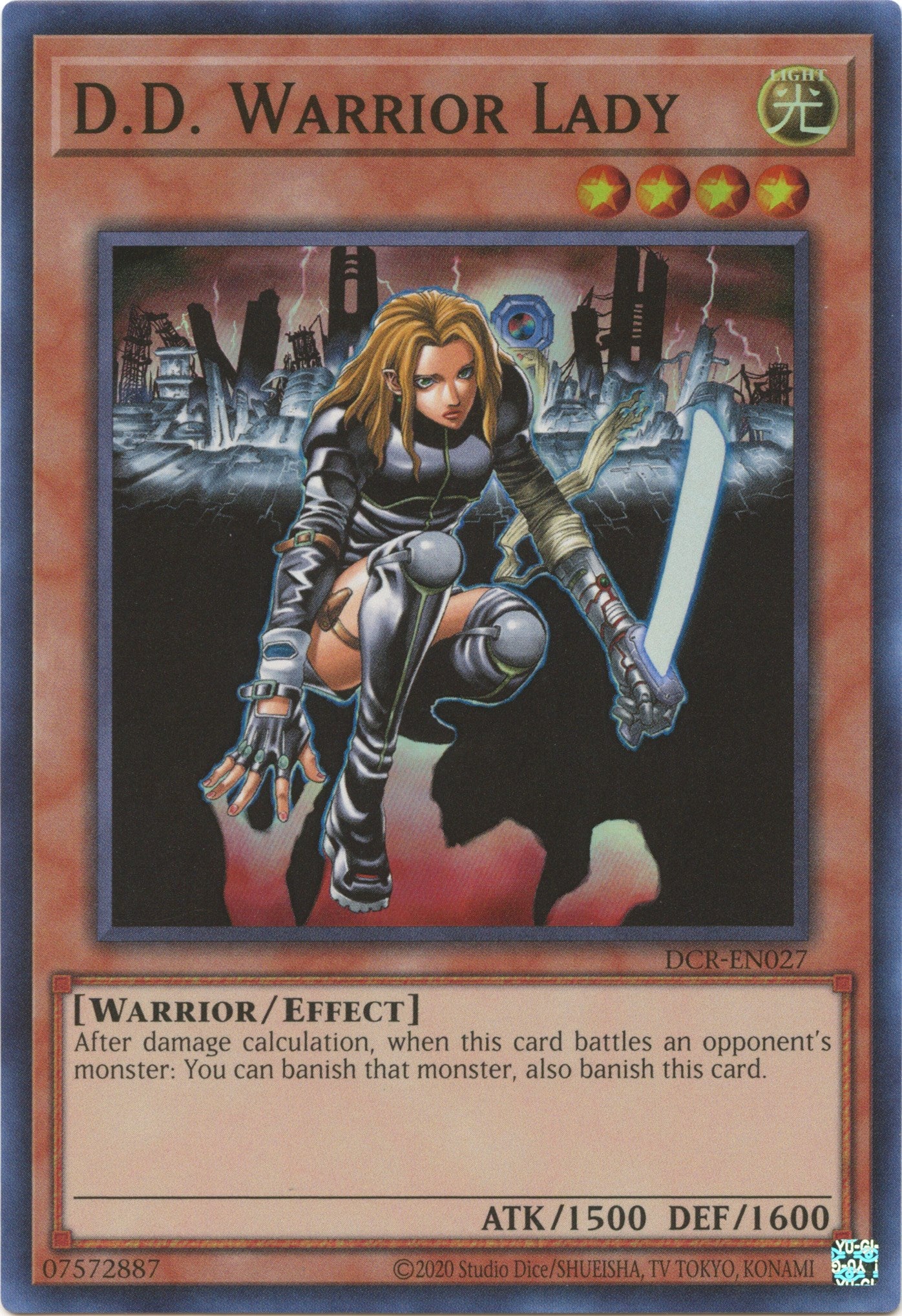 D.D. Warrior Lady (25th Anniversary) [DCR-EN027] Super Rare | Gear Gaming Fayetteville