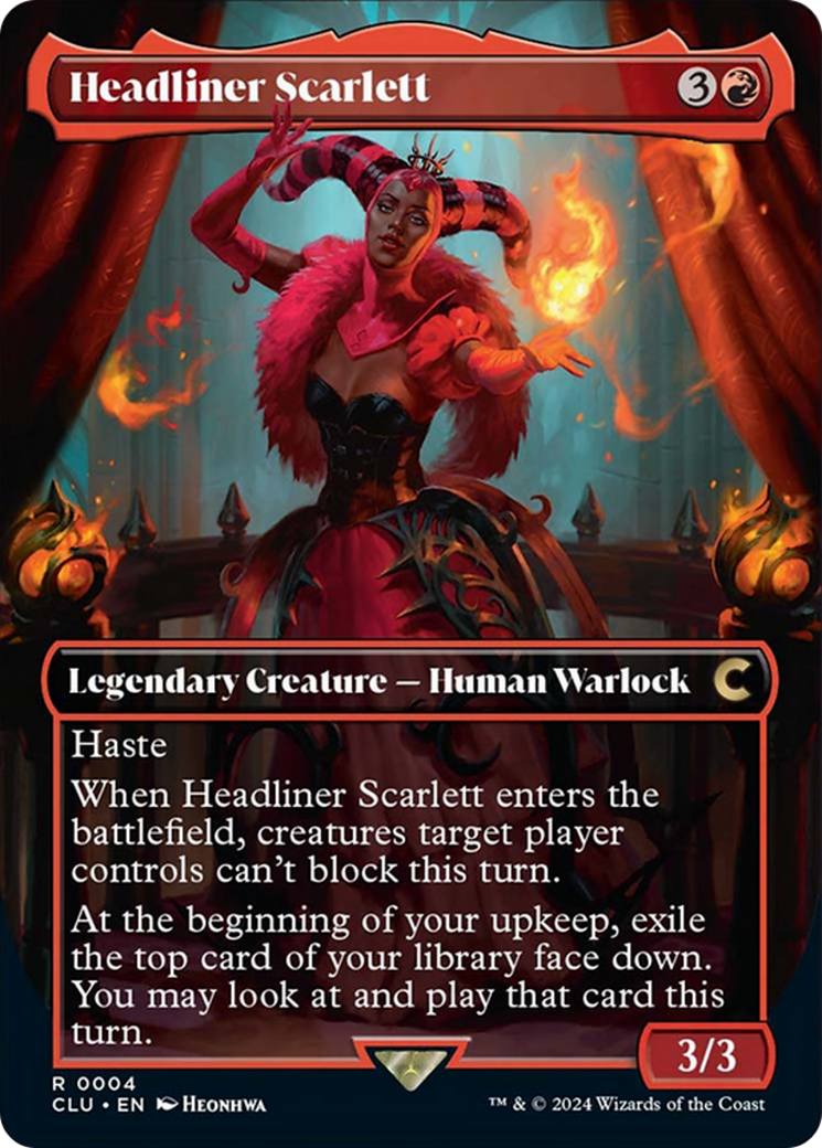 Headliner Scarlett (Borderless) [Ravnica: Clue Edition] | Gear Gaming Fayetteville