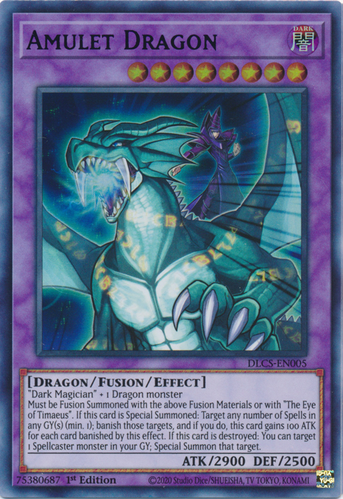 Amulet Dragon (Purple) [DLCS-EN005] Ultra Rare | Gear Gaming Fayetteville